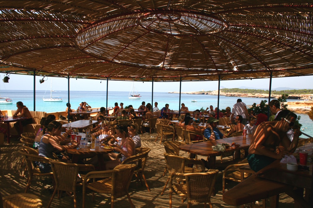 restaurant with sea views in ibiza