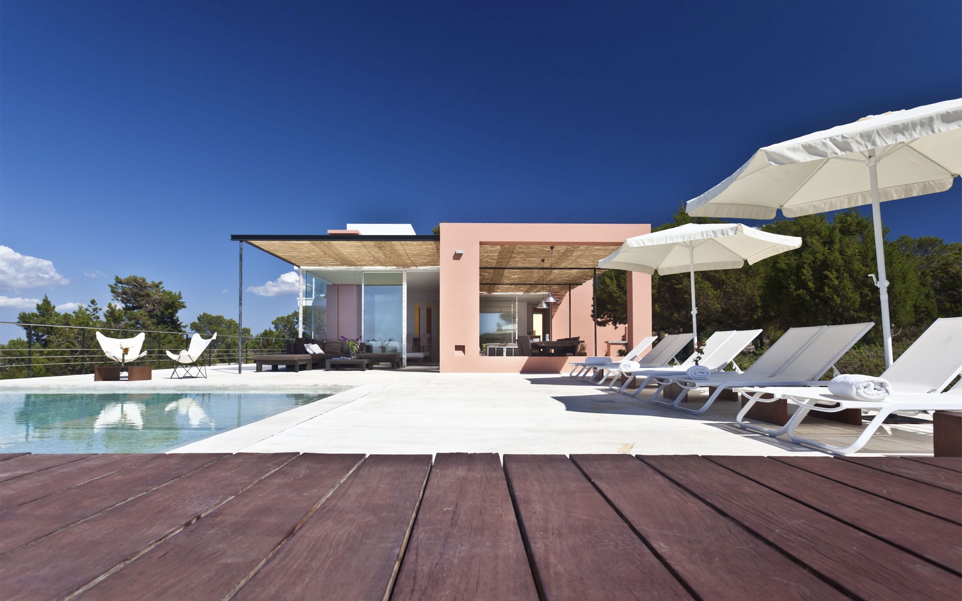 General view luxury villa in Ibiza