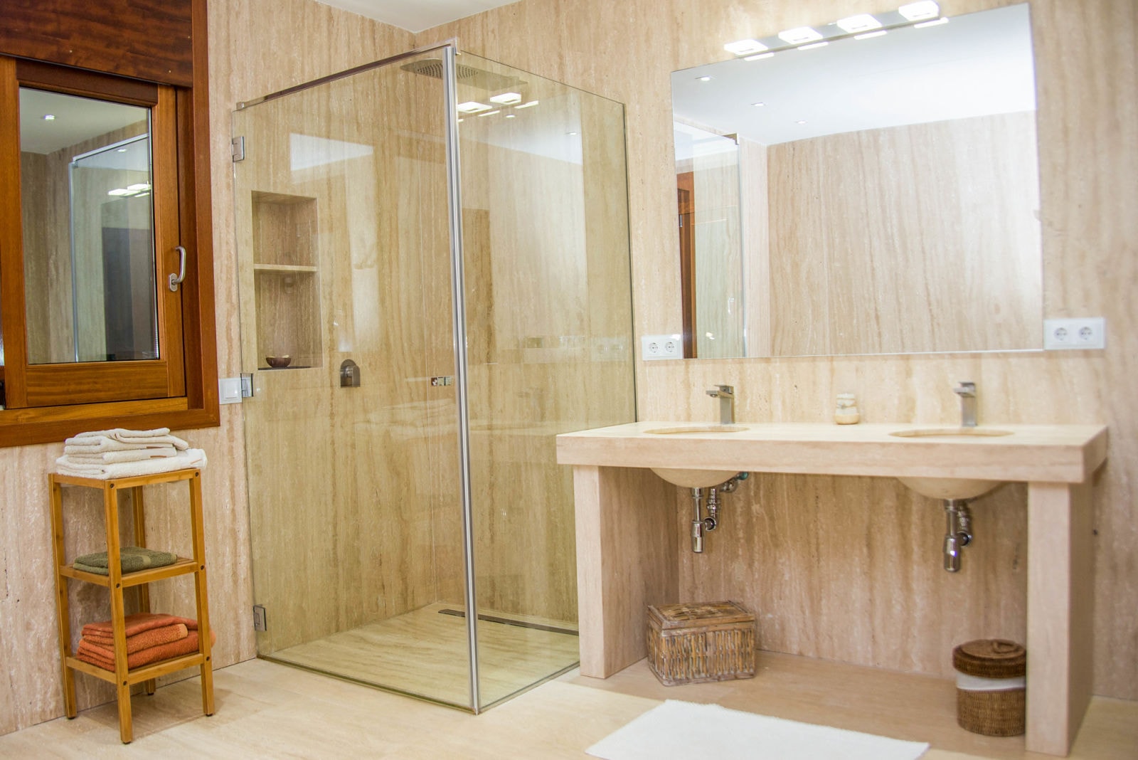 Shower ensuite room luxury villa in Ibiza