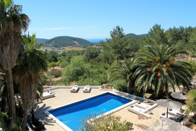 Swimming pool in luxury villa in Ibiza