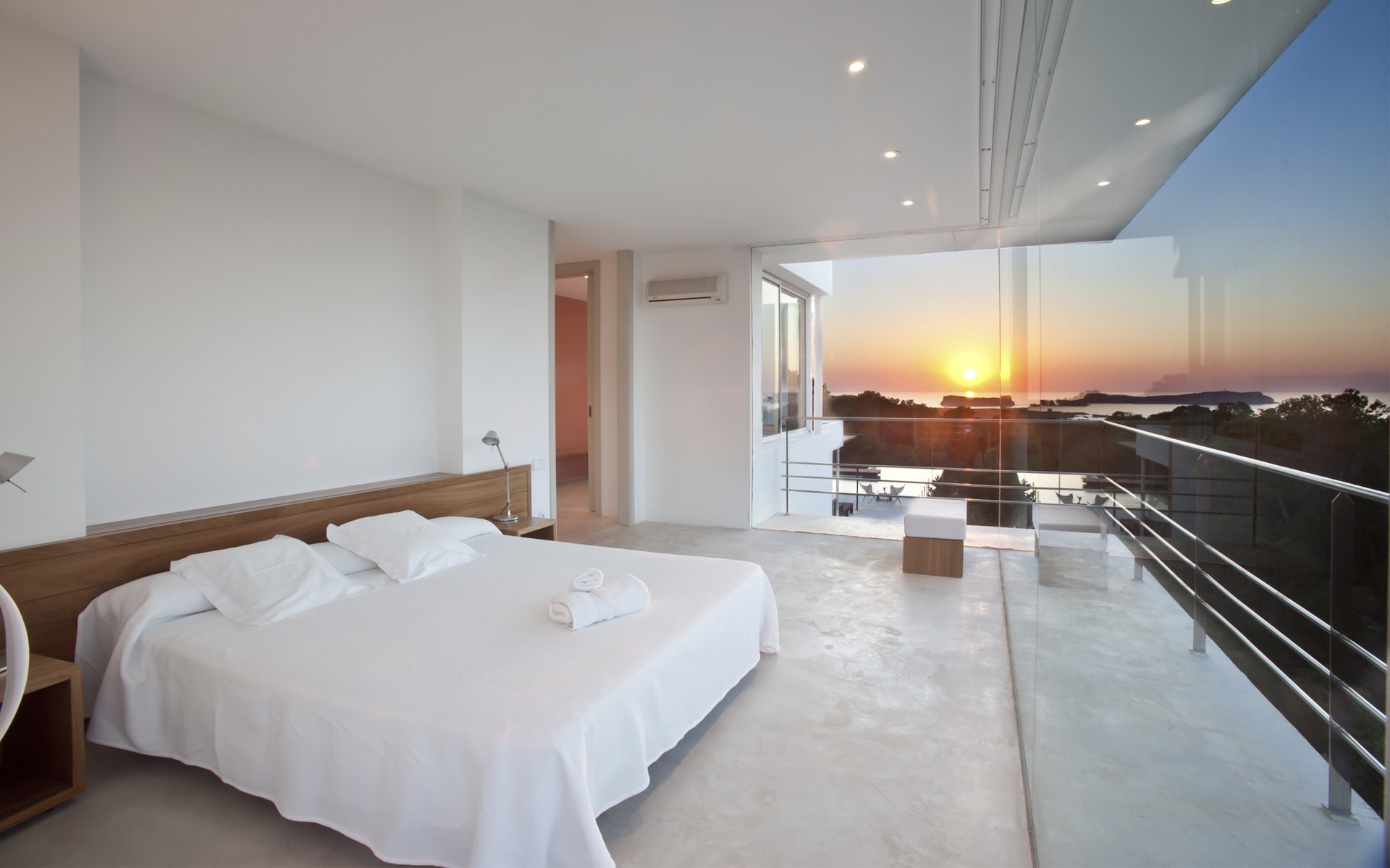 Bedroom luxury villa Ibiza