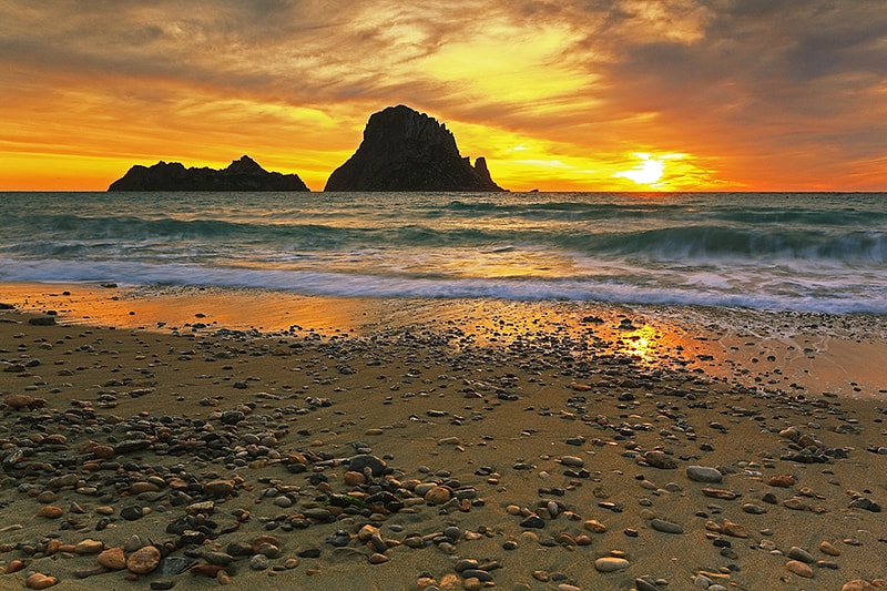 sunset in ibiza