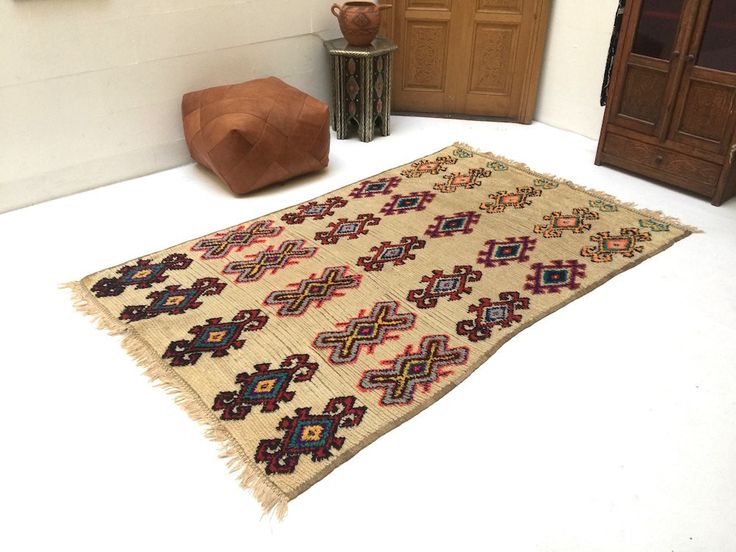 Moroccan dyed rug