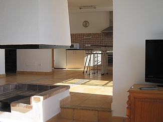 Kitchen in a rental house of Ibiza