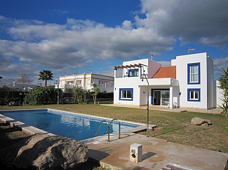 general view of a rental house in ibiza