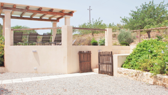 general view of a rental house in ibiza