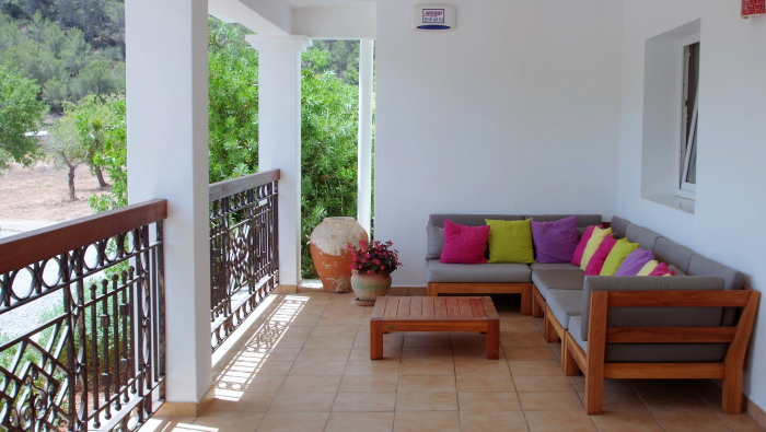 Terrace of a house in Ibiza