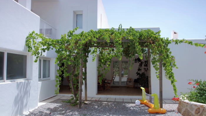 general view of a rental house in ibiza