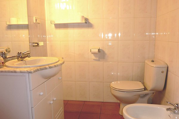 Bathroom in a house of Ibiza