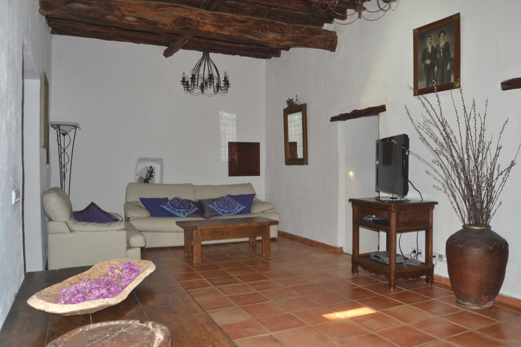 interior living room of a rental house in ibiza