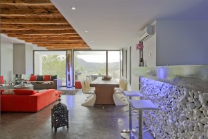 Living-dining room in a house of Ibiza