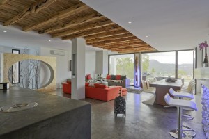 Living-dining room in a house of Ibiza